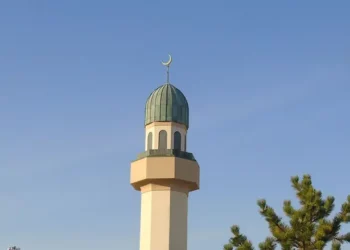 La Torre Eiffel se iluminó con los colores de la bandera francesa en París, el 12 de noviembre de 2025, en honor a las víctimas de los atentados terroristas ocurridos hace 10 años en la sala de conciertos Bataclan, cafés y el Estadio Nacional. (Foto AP/Michel Euler)