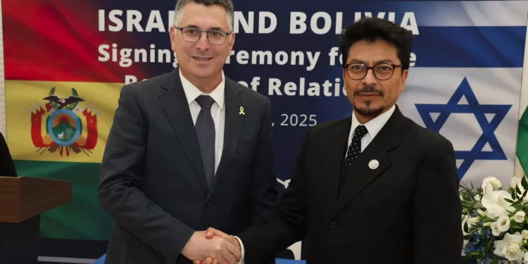 Israel y Bolivia firman acuerdo para reanudar relaciones diplomáticas
