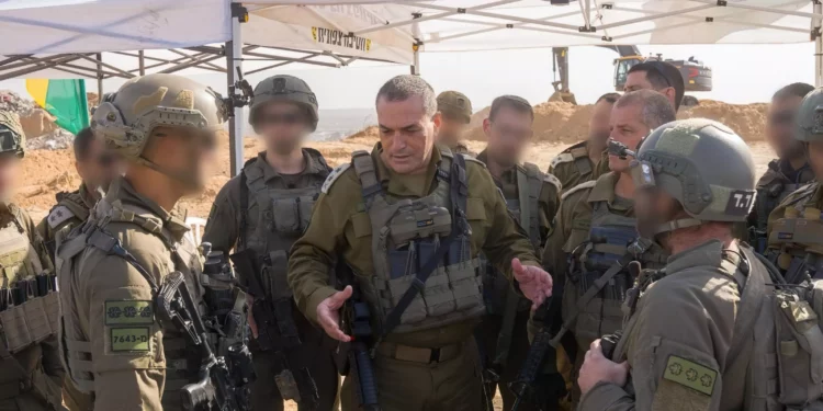 Jefe de las FDI define la Línea Amarilla en Gaza como nueva frontera