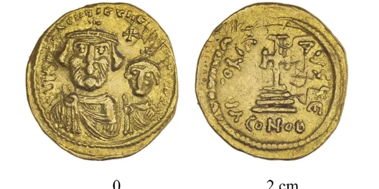 Monedas de oro de 1400 años halladas en monasterio cristiano del desierto de Judea