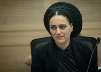 La diputada Limor Son Har-Melech asiste a una reunión del Comité de Asuntos Exteriores y Defensa de la Knesset, el 18 de julio de 2024. (Chaim Goldberg/Flash90/Archivo)