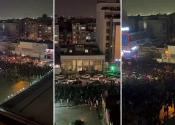 Miles de iraníes protestan en Teherán el 8 de enero de 2026. (X; utilizado de conformidad con la cláusula 27a de la Ley de derechos de autor)