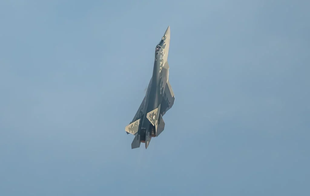 El Su-57 ruso se paseó por los cielos de Ucrania sin ser detectado
