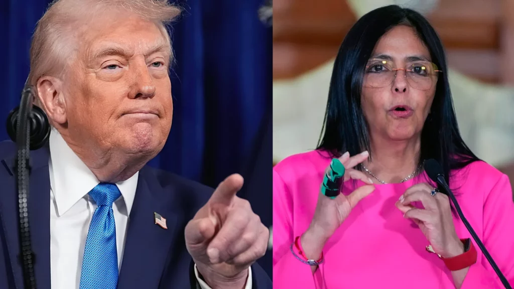 Trump: Delcy Rodríguez pagará un “alto precio” si no “hace lo correcto”