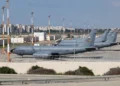 Nueve aviones cisterna estadounidenses llegaron a Ben Gurión durante la noche