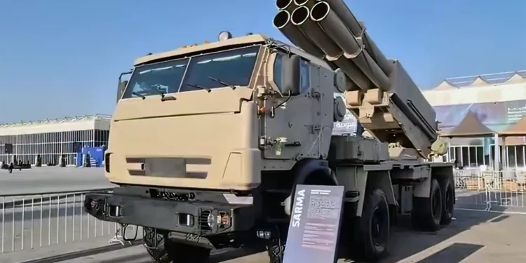Rusia presenta el MLRS Sarma de 300 mm para ataques de precisión y movilidad rápida