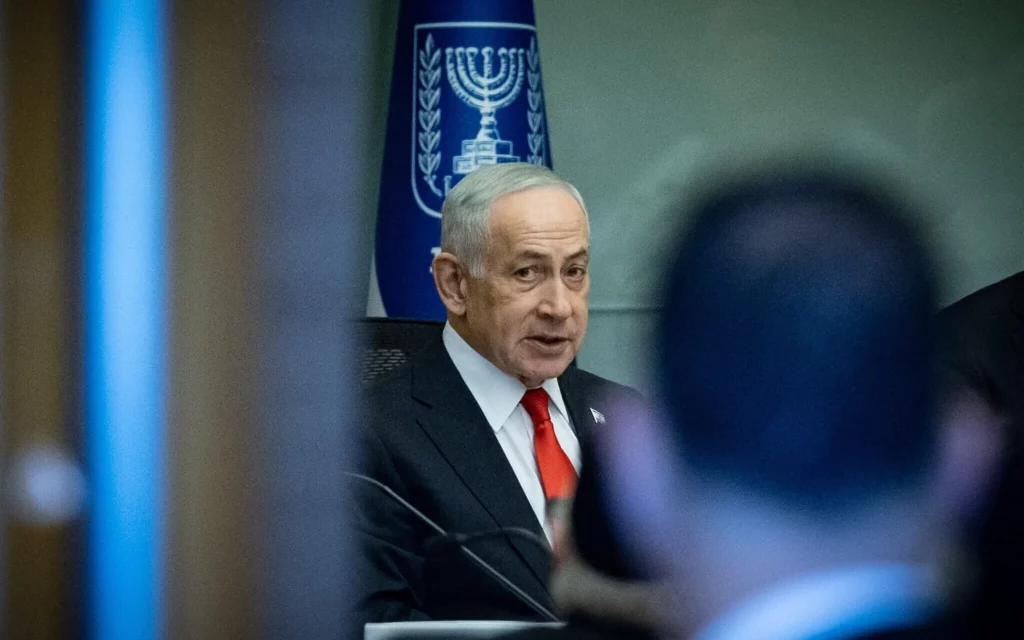Netanyahu presidió la reunión del gabinete antes de viajar a Washington