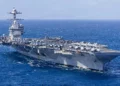 El USS Gerald R. Ford desde Venezuela se dirige a Oriente Medio