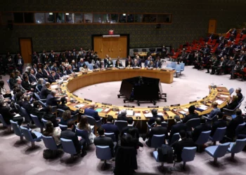 Vista general de la reunión del Consejo de Seguridad de las Naciones Unidas sobre la situación en Oriente Medio, celebrada en la sede de la ONU en Nueva York el 28 de febrero de 2026. (CHARLY TRIBALLEAU / AFP)