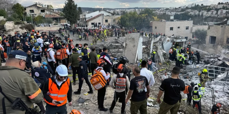 Seis muertos cuando un misil iraní impacta en Beit Shemesh