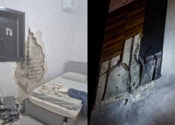 Una munición de racimo iraní impactó directamente un refugio antiaéreo en Petah Tikva