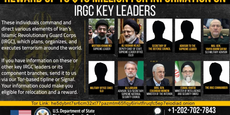 EE. UU. ofrece $10 millones por información sobre líderes del CGRI