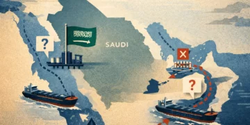 Arabia Saudí redirige exportaciones de crudo ante bloqueo del estrecho de Ormuz