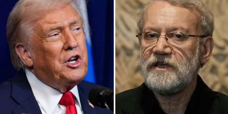 Trump responde a las amenazas de funcionario iraní: “no sé quién es Ali Larijani”