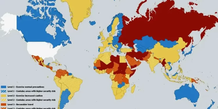 EE. UU. revela los países más peligrosos para los estadounidenses