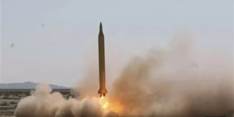 Lanzamiento de misil iraní