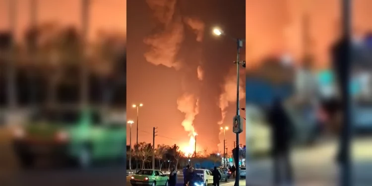 Cazas israelíes atacaron tres depósitos de petróleo en Teherán