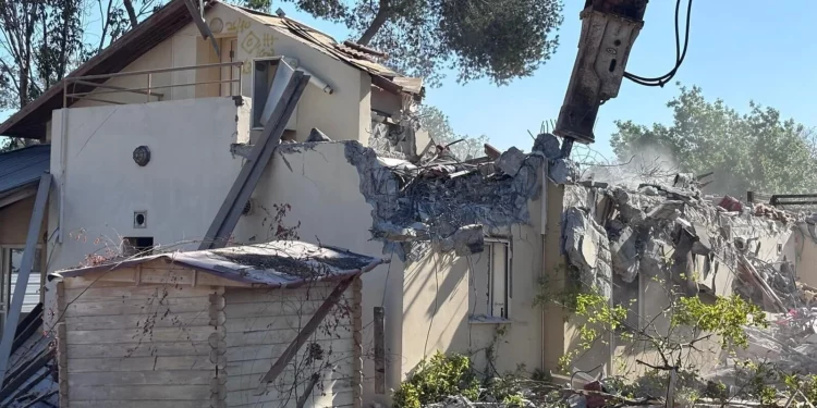 Comienzan las demoliciones en el barrio de Be’eri: devastado el 7 de octubre