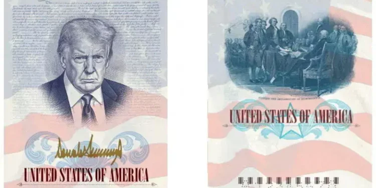 EE. UU. lanzará pasaporte de edición limitada con retrato de Trump