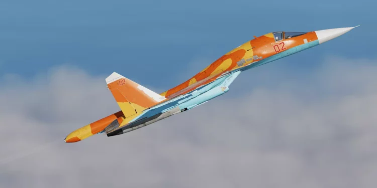 Rusia ensambla cazabombarderos Su-34M con camuflaje desértico