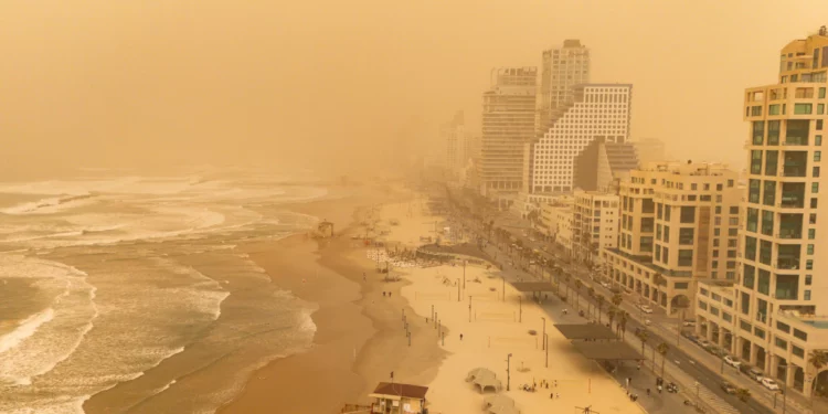 Israel registra niveles altos de contaminación por tormenta de polvo africana