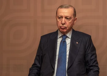 El presidente de Turquía, Recep Tayyip Erdogan, asiste a una ceremonia de firma durante su visita oficial al Palacio Nacional en Addis Abeba, Etiopía, el 17 de febrero de 2026. (Marco Simoncelli/AFP)