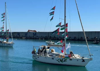 Activistas de la flotilla interceptada rumbo a Gaza llegan a Creta