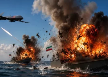Trump publica una imagen de un ataque contra un buque de Irán
