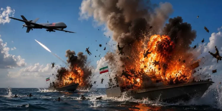 Trump publica una imagen de un ataque contra un buque de Irán
