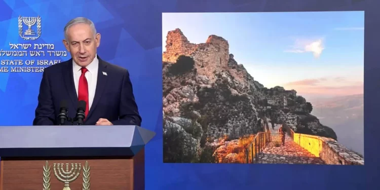 Netanyahu celebra la toma del castillo de Beaufort en el Líbano