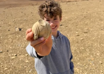 Un niño halla en el Néguev un fragmento de estatuilla de 1.700 años