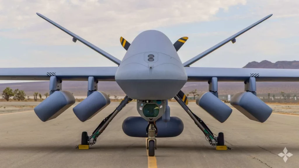 MQ-9B SeaGuardian con cuatro sonoboyas para guerra antisubmarina