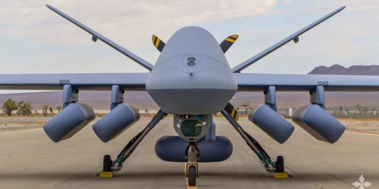 MQ-9B SeaGuardian con cuatro sonoboyas para guerra antisubmarina