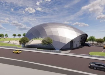 Ilustración arquitectónica del nuevo anfiteatro con capacidad para 5.000 personas que se está construyendo en la ciudad sureña de Sderot. (Municipio de Sderot)