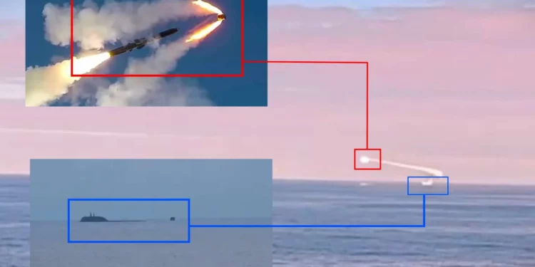 Submarino ruso Arkhangelsk lanza misil Oniks en el mar de Barents