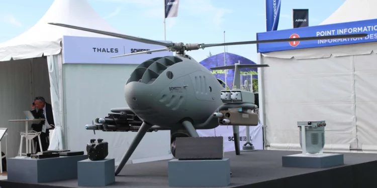 Schiebel y Thales presentan un CAMCOPTER S-301 armado