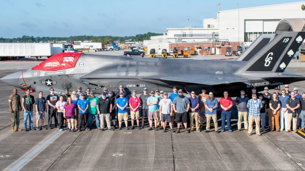 Primer F-35B recibe la actualización TR-3