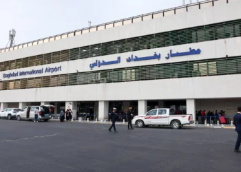 En esta imagen se ve una terminal del aeropuerto de Bagdad el 20 de febrero de 2025. (AHMAD AL-RUBAYE / AFP)