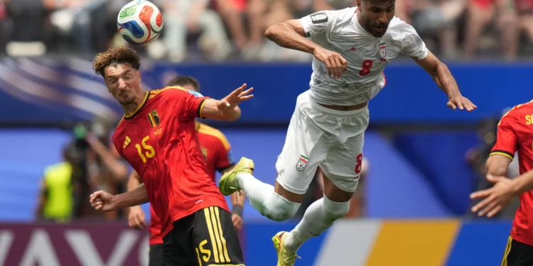 Irán empata sin goles con Bélgica en partido disputado en Los Ángeles