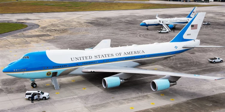 El VC-25A 92-9000 habría realizado su último vuelo como Air Force One