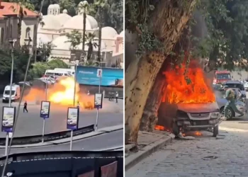 Explosiones sacuden Damasco durante la visita de Macron a Siria