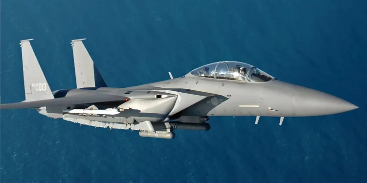 Un F-15K Slam Eagle. (Crédito de la imagen: ROKAF)