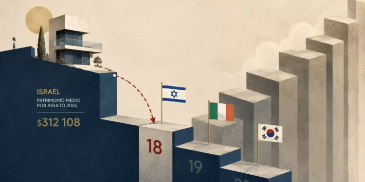 Israel cae al puesto 18 en riqueza personal media pese al aumento de millonarios