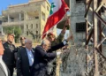 La bandera del Líbano ondea donde inicia la “retirada total de Israel”