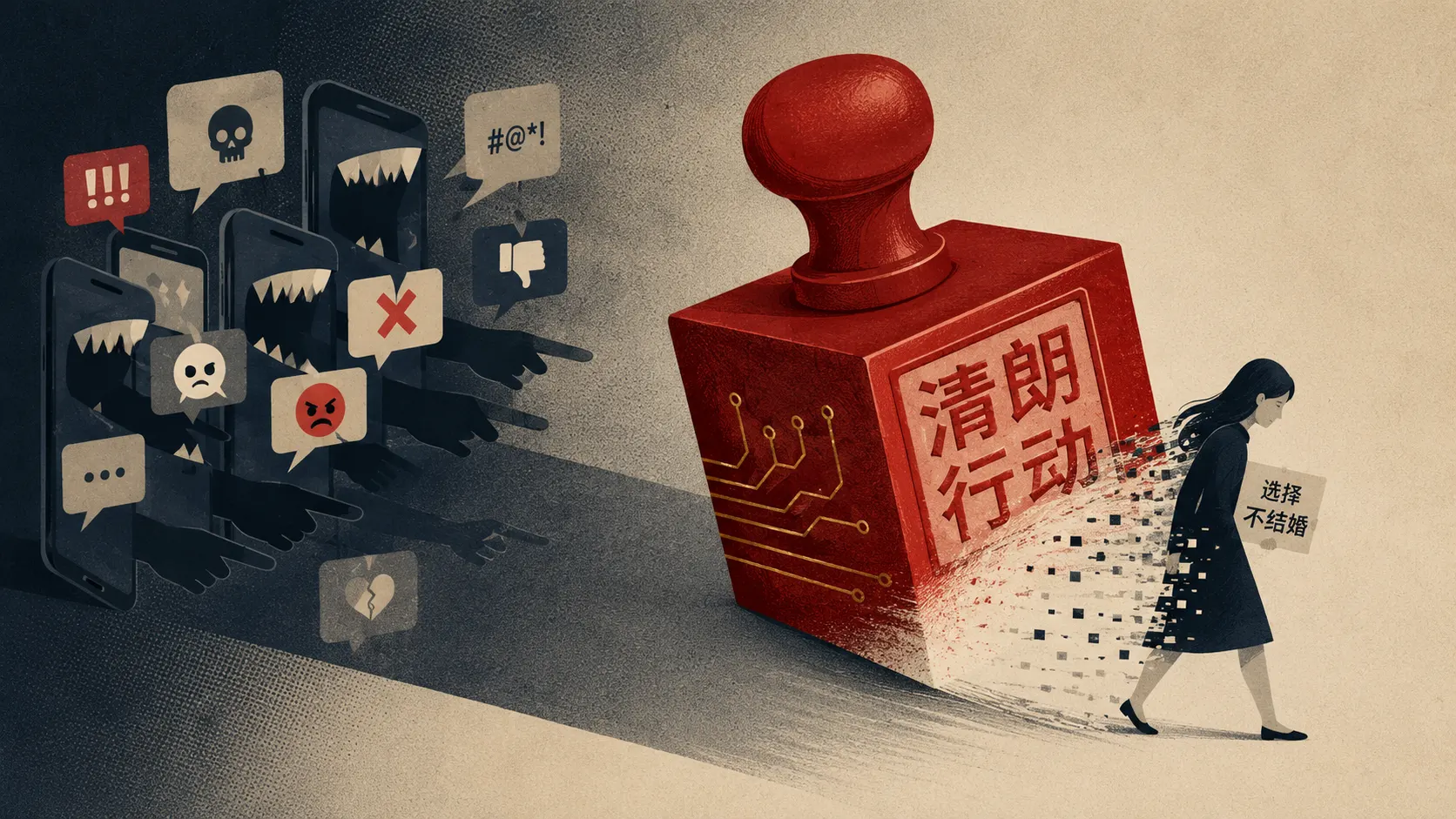 La misoginia digital prospera bajo la censura china