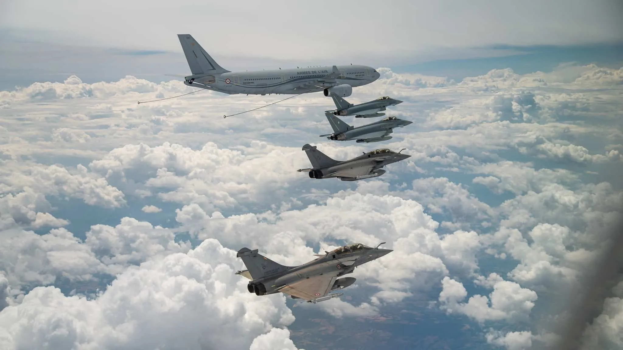 Rafale de Francia y Eurofighter de Alemania ensayan disuasión