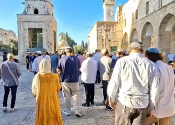 Más de 1.000 judíos rezan abiertamente en el Monte del Templo