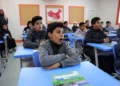 Illustrative: Pupils attend a Mandarin language lesson at a school in Riyadh, Saudi Arabia, on February 2, 2025. (Fayez Nureldine/AFP)