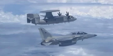 Japón opera un E-2D junto a cazas FA-50 de Filipinas