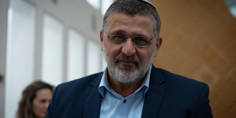 El diputado Avihai Boaron compareció ante el Tribunal Supremo de Jerusalén el 15 de abril de 2026. (Yonatan Sindel/Flash90)